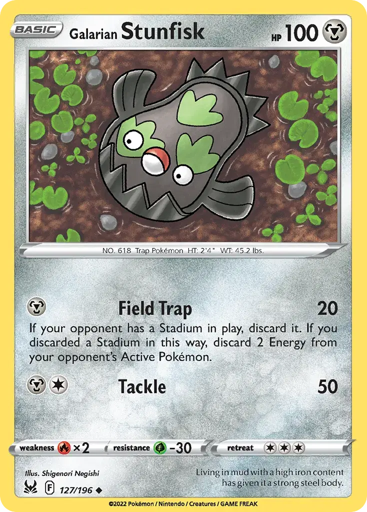 Galarian Stunfisk Lost Origin 127
