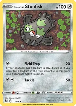 Galarian Stunfisk Lost Origin