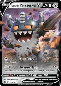 Galarian Perrserker V Lost Origin
