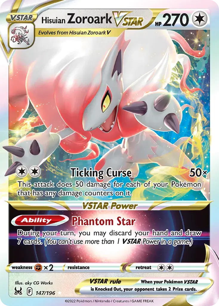 Hisuian Zoroark VSTAR Lost Origin 147