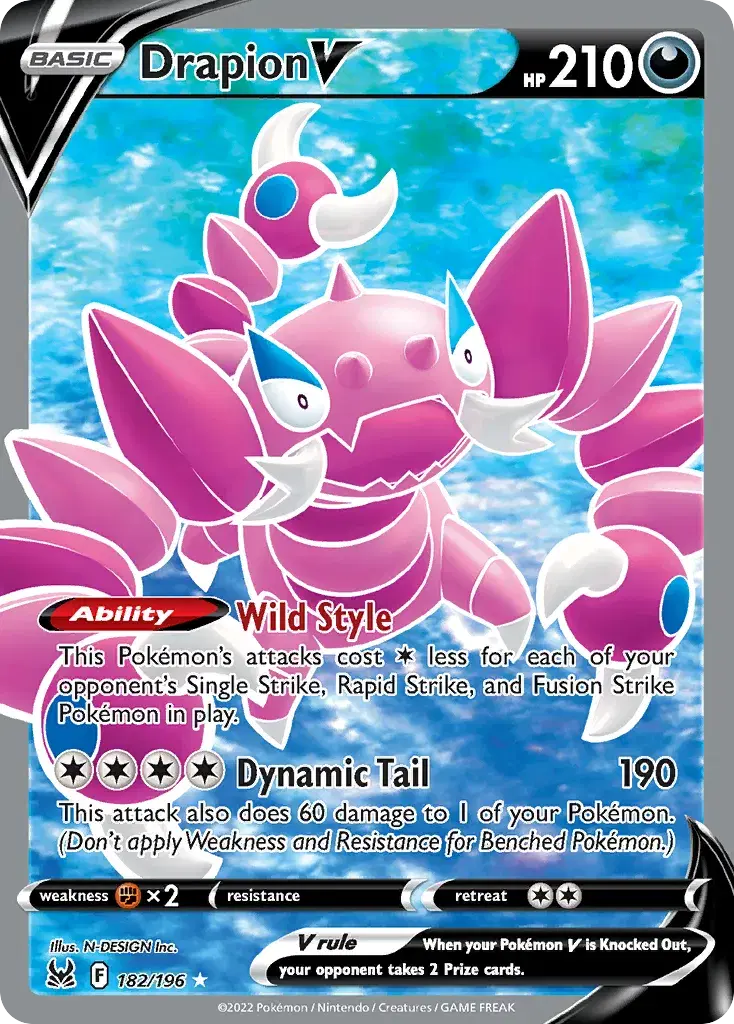Drapion V Lost Origin 182