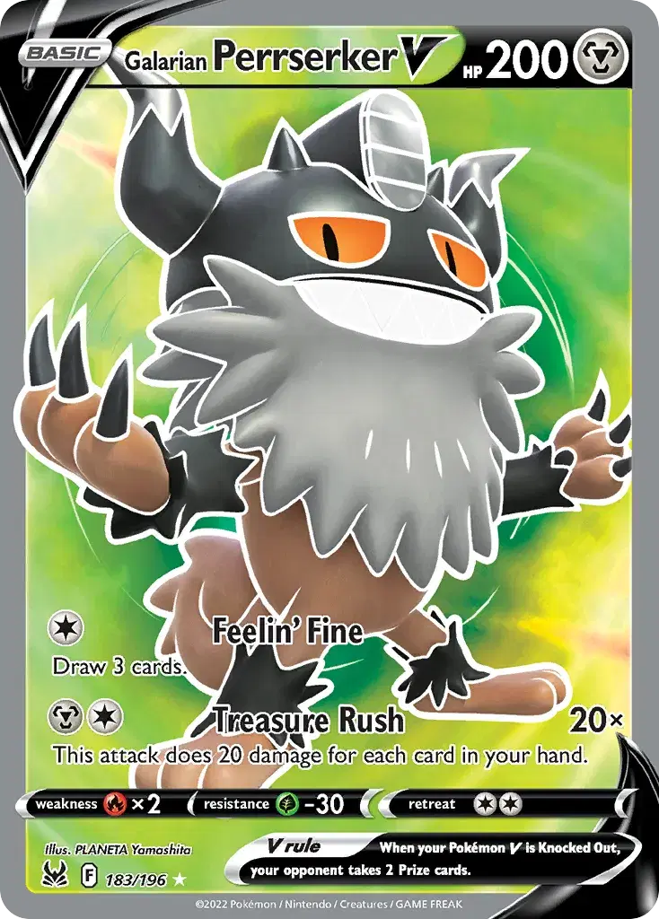 Galarian Perrserker V Lost Origin 183