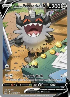 Galarian Perrserker V Lost Origin