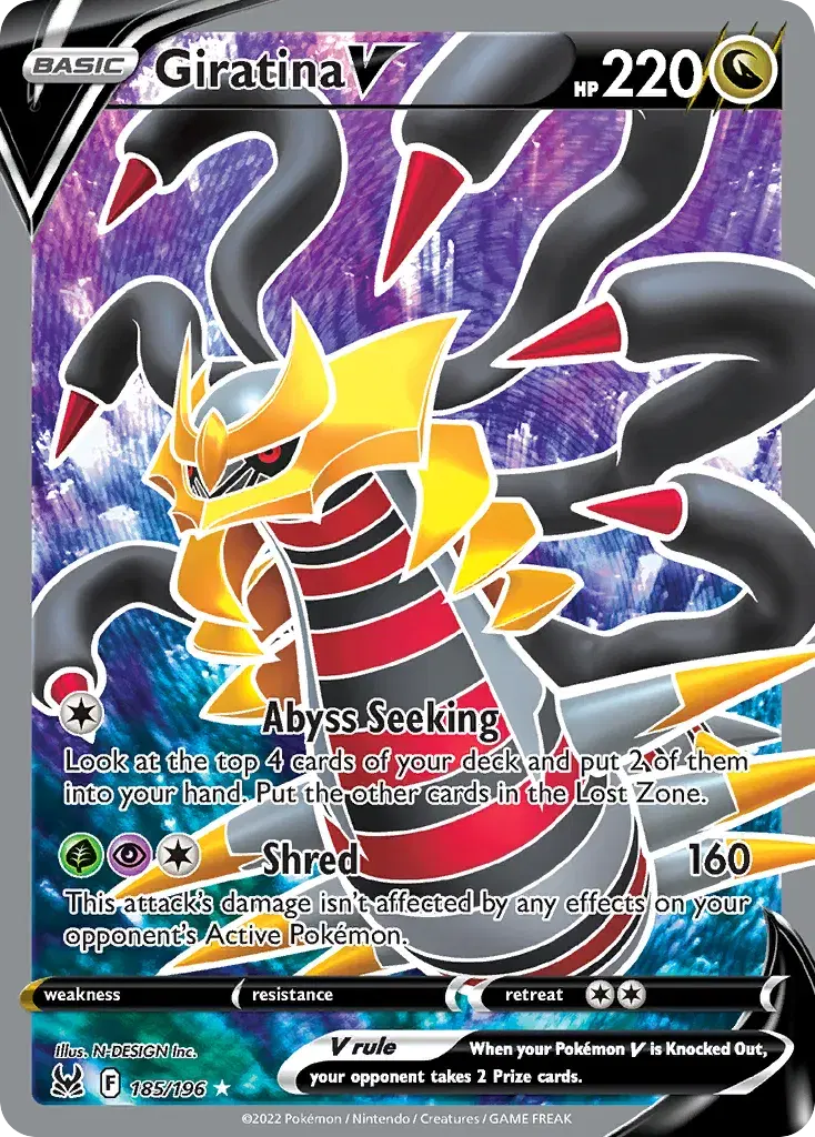 Giratina V Lost Origin 185