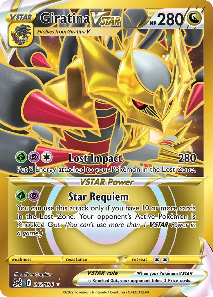 Giratina VSTAR Lost Origin 212
