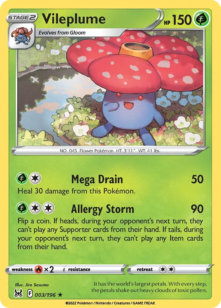 Vileplume Lost Origin 3