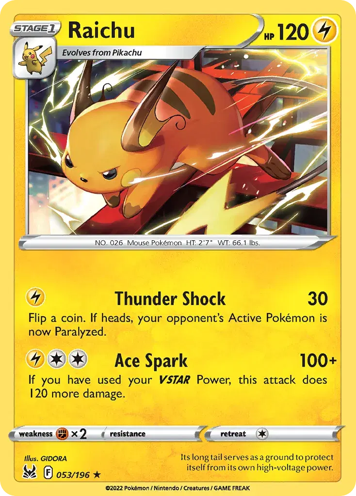 Raichu Lost Origin 53
