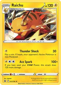 Raichu Lost Origin