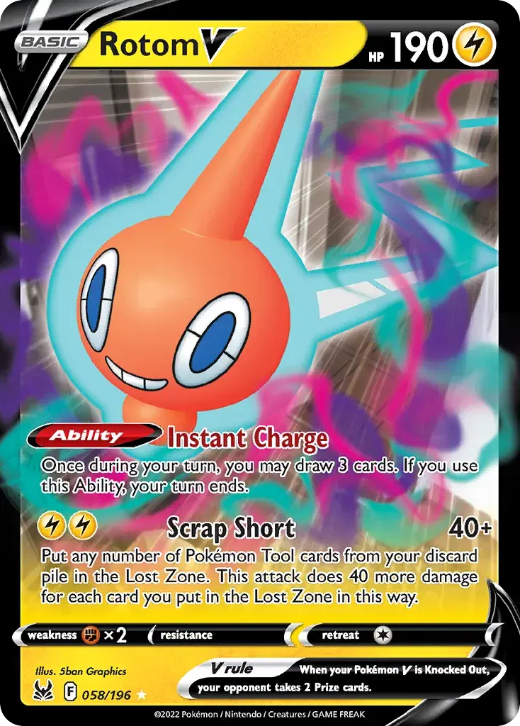 Rotom V Lost Origin 58