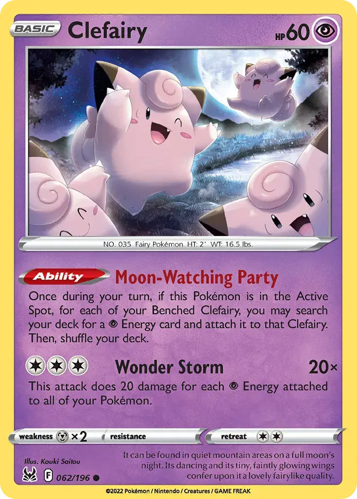 Clefairy Lost Origin 62