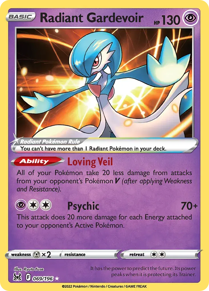 Radiant Gardevoir Lost Origin 69