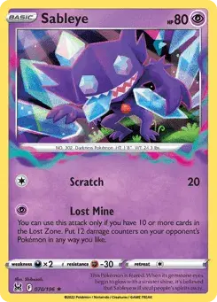Sableye Lost Origin