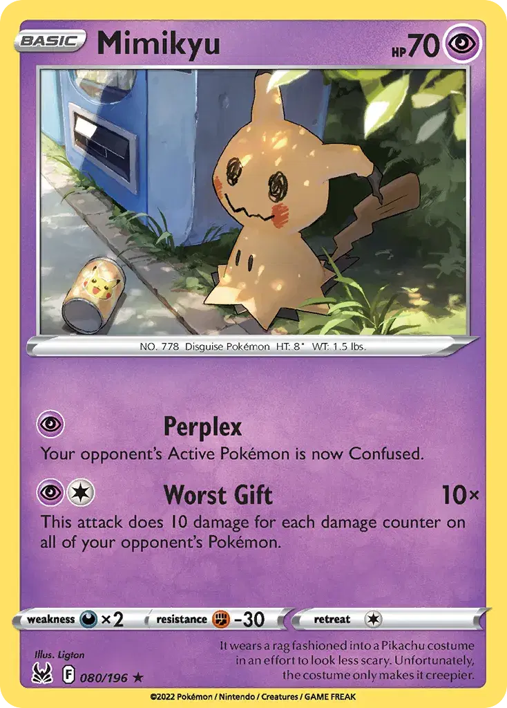 Mimikyu Lost Origin 80