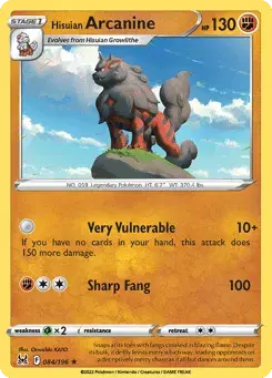 Hisuian Arcanine Lost Origin