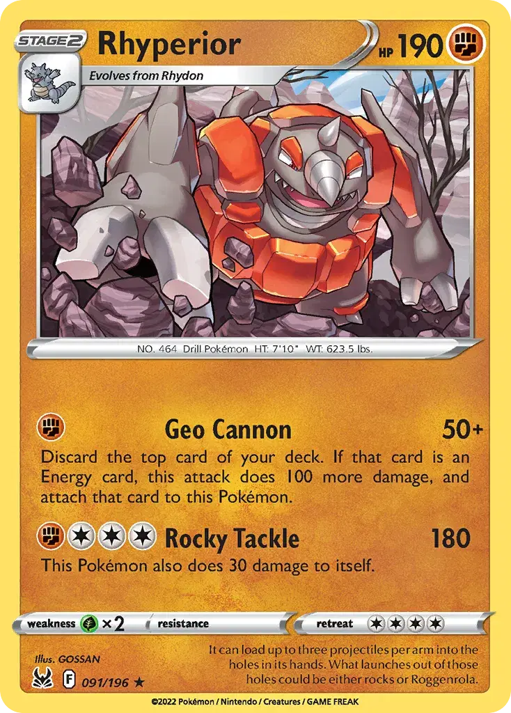 Rhyperior Lost Origin 91