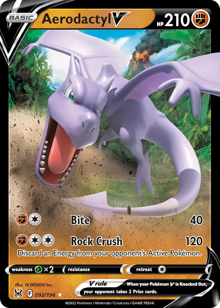 Aerodactyl V Lost Origin 92