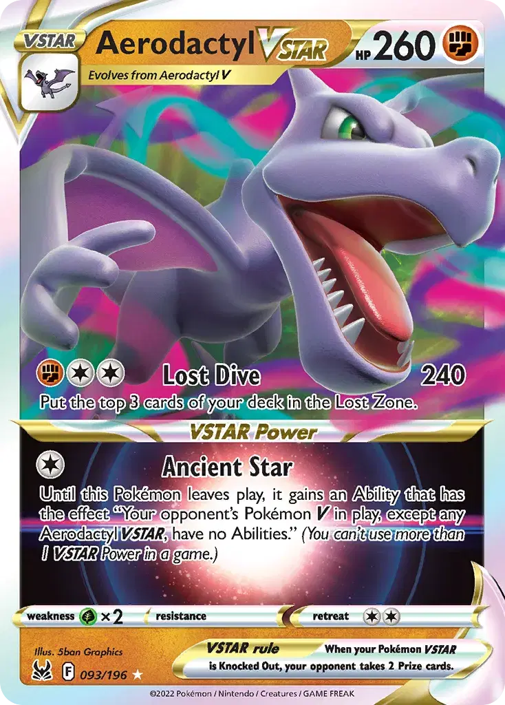 Aerodactyl VSTAR Lost Origin 93