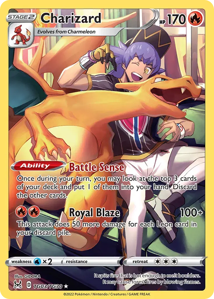 Charizard Lost Origin Trainer Gallery TG03