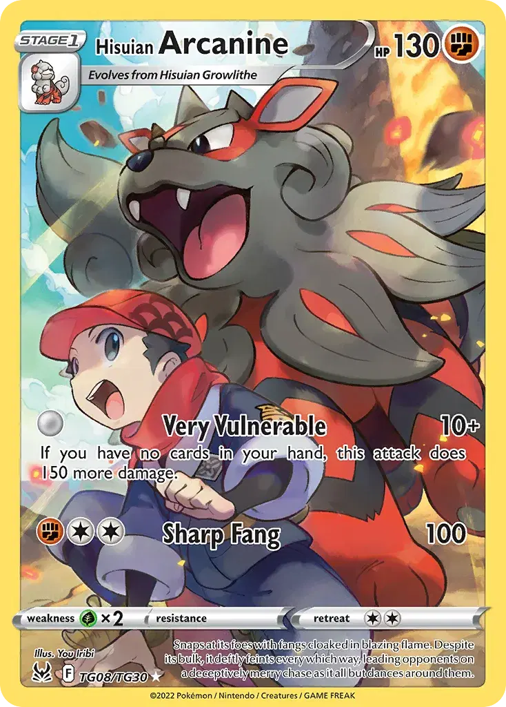 Hisuian Arcanine Lost Origin Trainer Gallery TG08