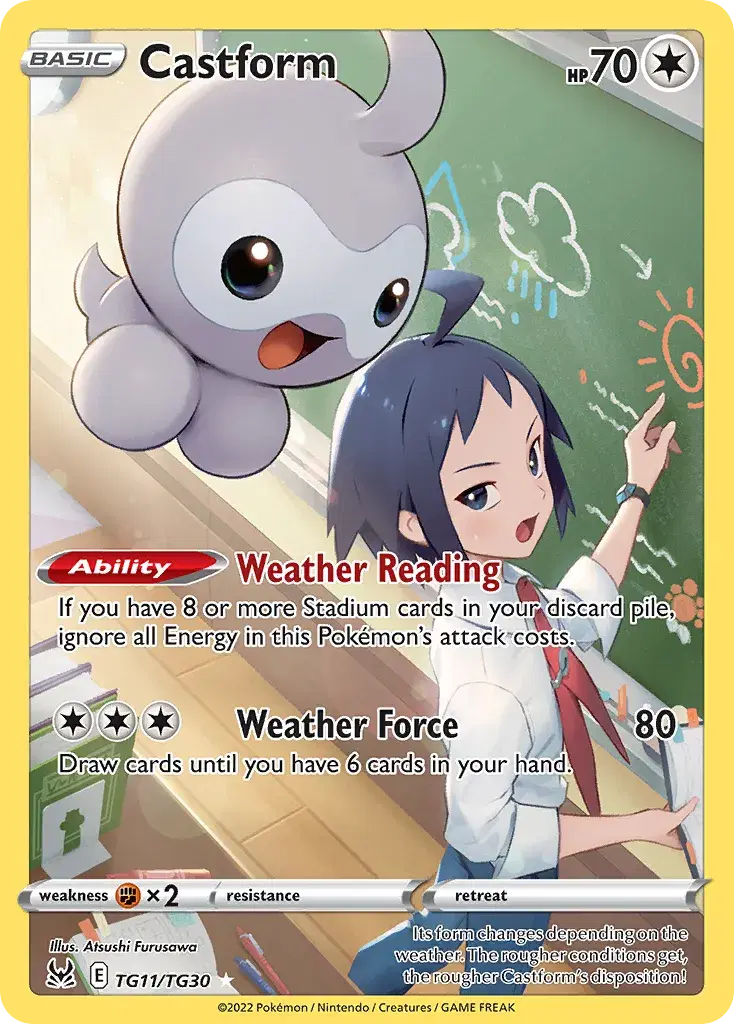 Castform Lost Origin Trainer Gallery TG11