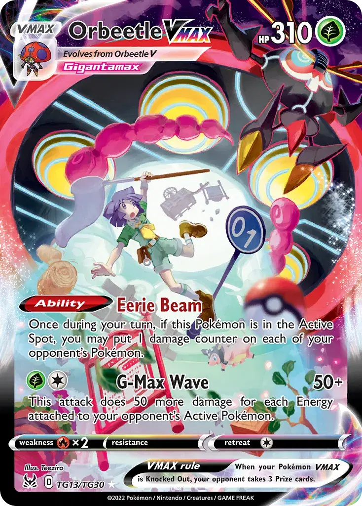 Orbeetle VMAX Lost Origin Trainer Gallery TG13