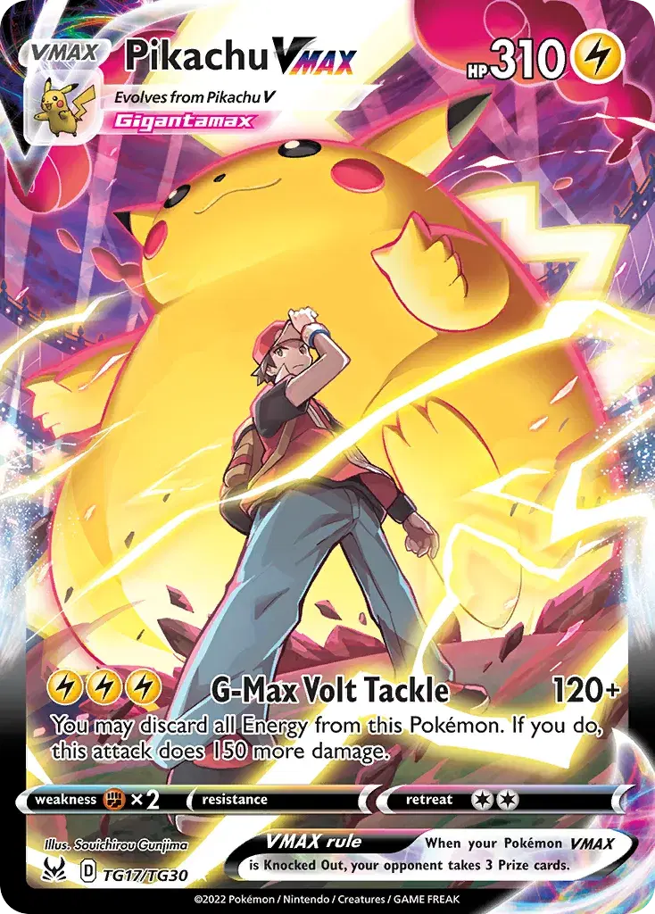 Pikachu VMAX Lost Origin Trainer Gallery TG17