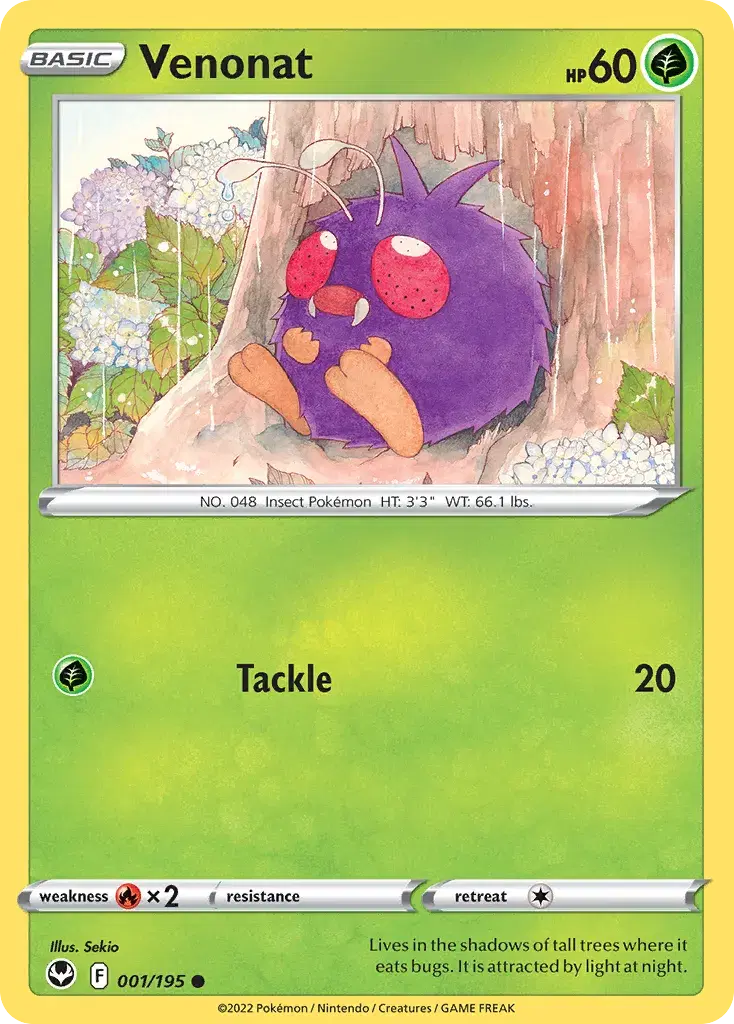 Venonat Silver Tempest 1