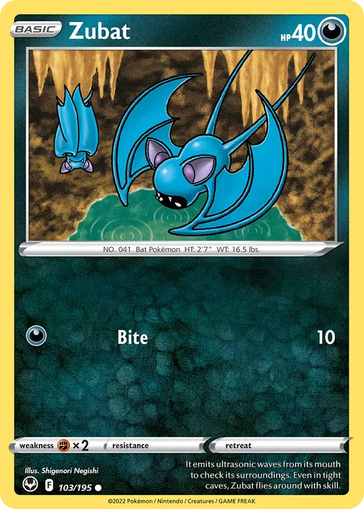 Zubat Silver Tempest 103