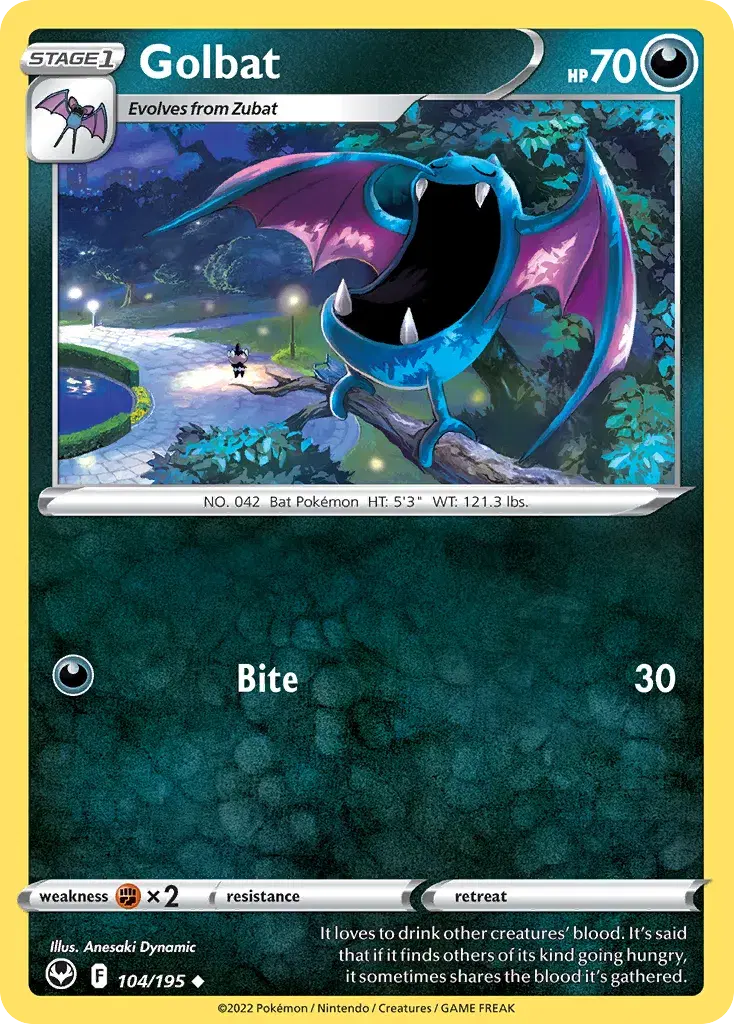 Golbat Silver Tempest 104