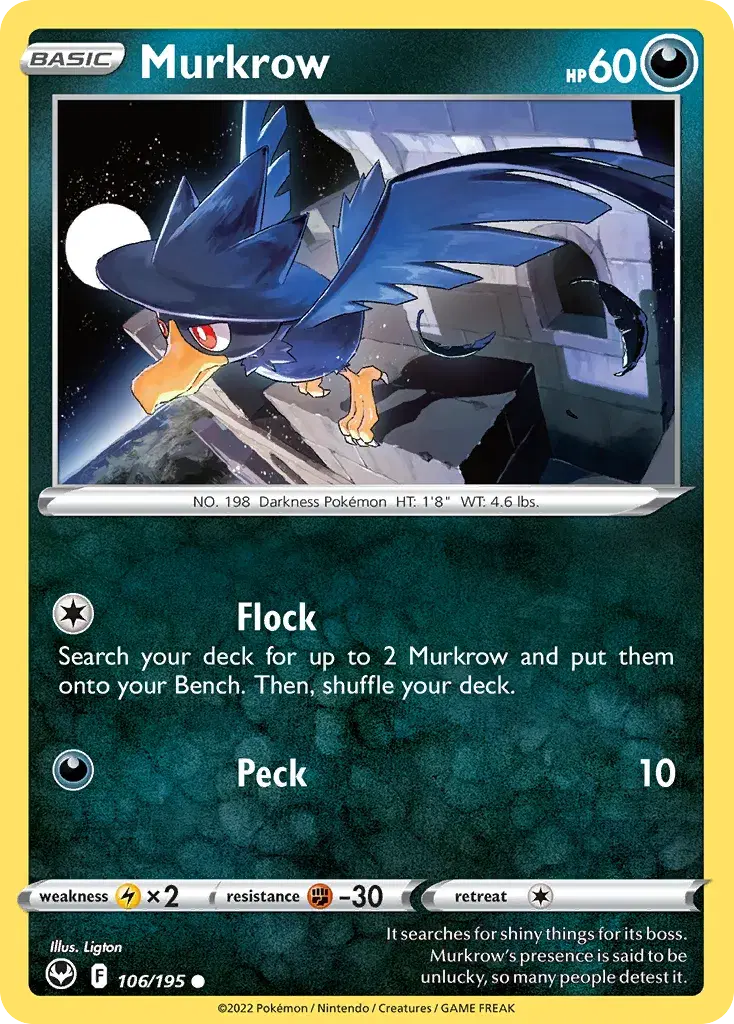 Murkrow Silver Tempest 106
