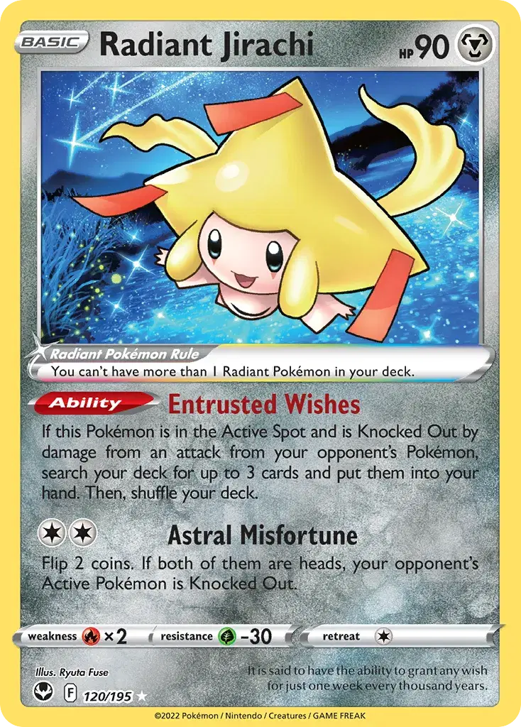Radiant Jirachi Silver Tempest 120