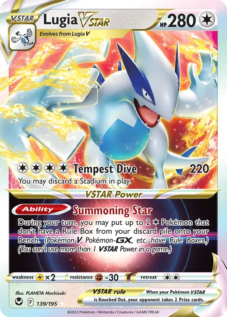 Lugia VSTAR Silver Tempest 139