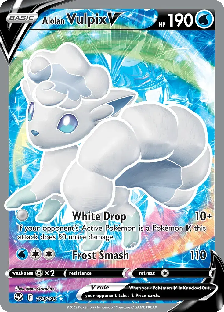 Alolan Vulpix V Silver Tempest 173