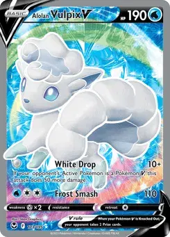 Alolan Vulpix V Silver Tempest