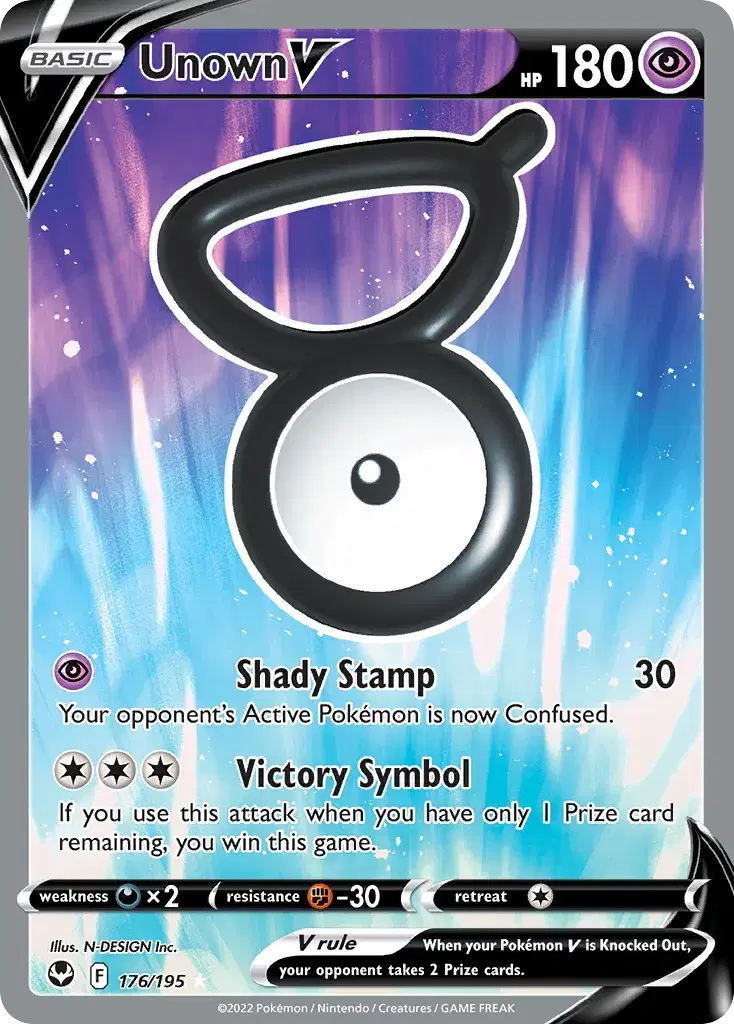 Unown V Silver Tempest 176