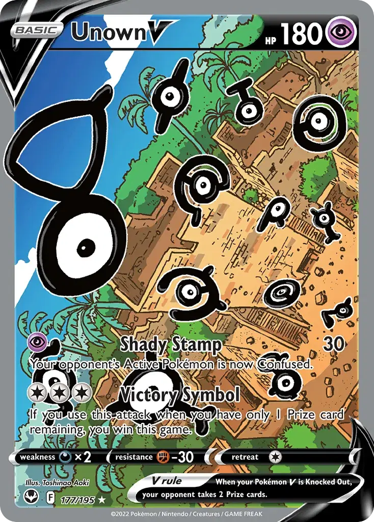 Unown V Silver Tempest 177
