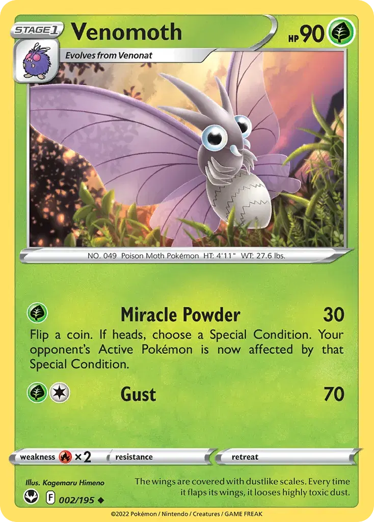 Venomoth Silver Tempest 2