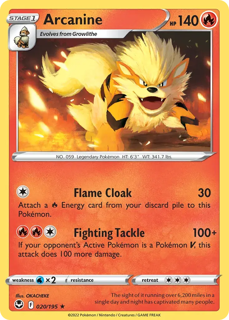 Arcanine Silver Tempest 20