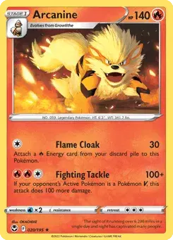 Arcanine Silver Tempest