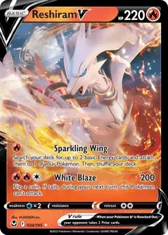 Reshiram V Silver Tempest