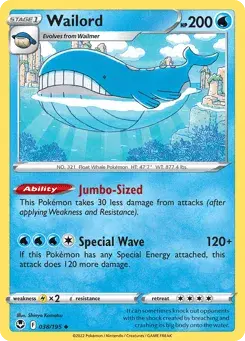 Wailord Silver Tempest
