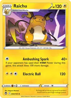 Raichu Silver Tempest