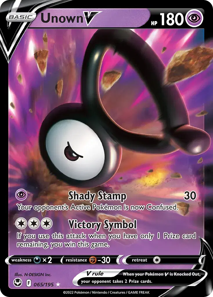 Unown V Silver Tempest 65