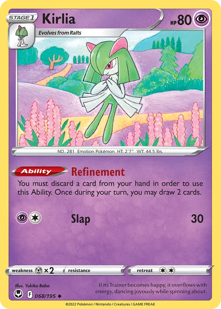 Kirlia Silver Tempest 68