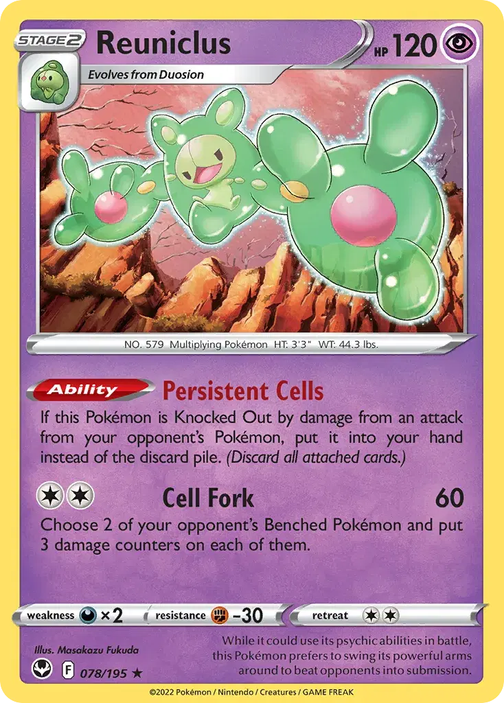 Reuniclus Silver Tempest 78