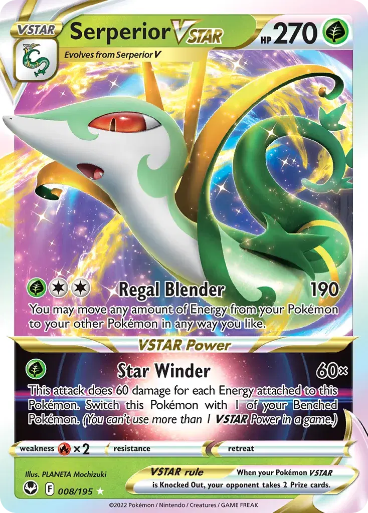 Serperior VSTAR Silver Tempest 8