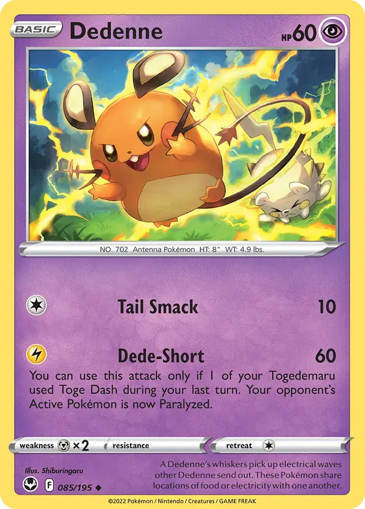 Dedenne Silver Tempest 85