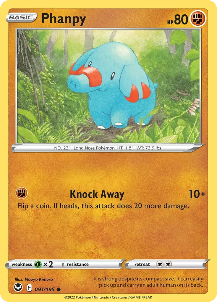 Phanpy Silver Tempest 91