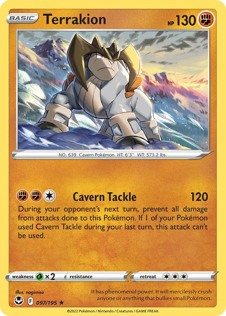 Terrakion Silver Tempest 97