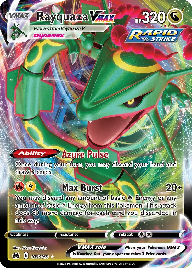 Rayquaza VMAX Crown Zenith 102